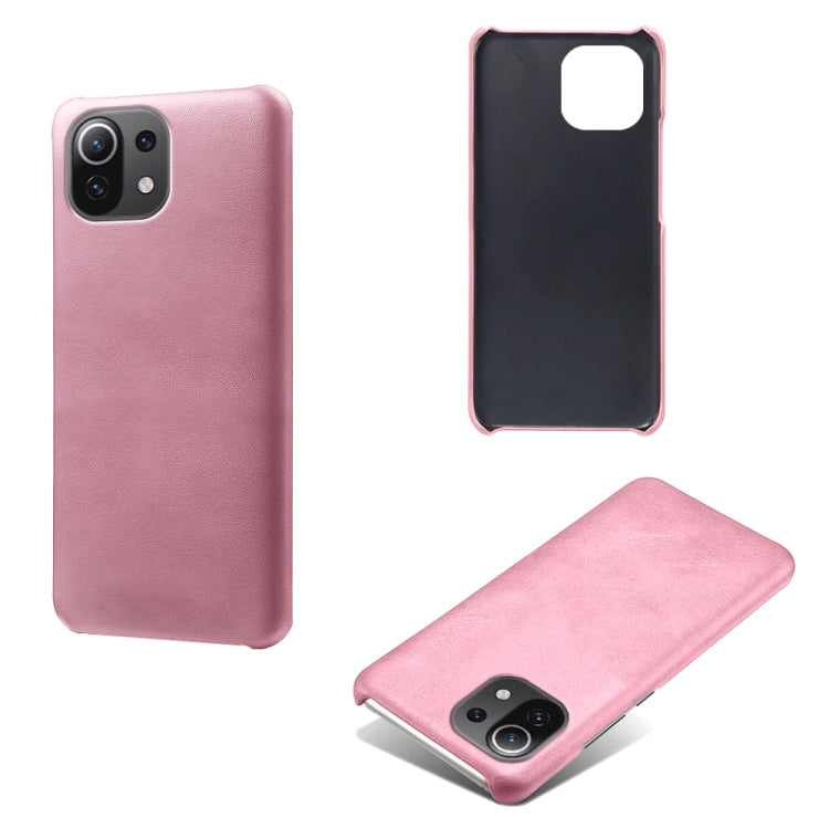 For Xiaomi Mi 11 Lite 5G Calf Texture PC + PU Phone Case