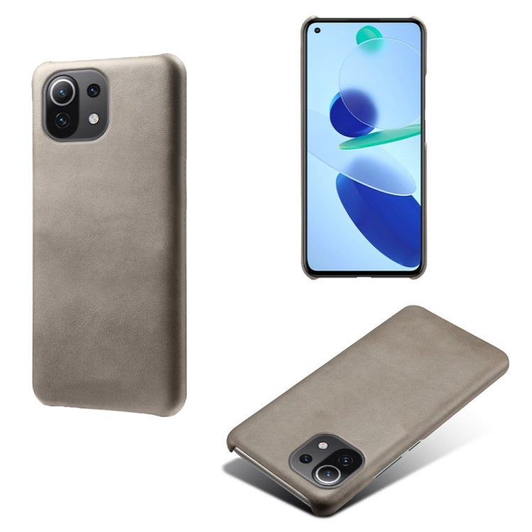 For Xiaomi Mi 11 Lite 5G Calf Texture PC + PU Phone Case