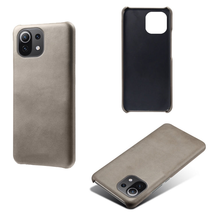 For Xiaomi Mi 11 Lite 5G Calf Texture PC + PU Phone Case