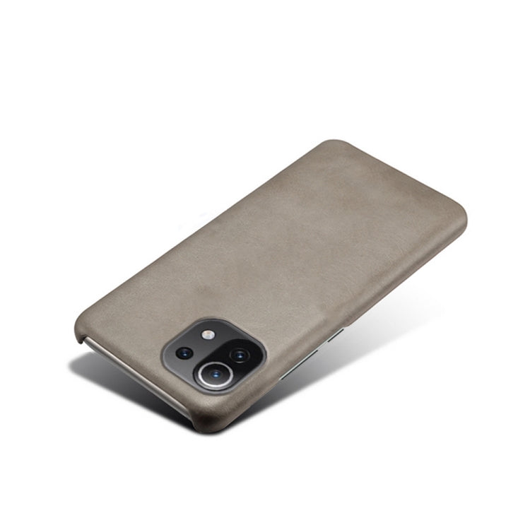 For Xiaomi Mi 11 Lite 5G Calf Texture PC + PU Phone Case