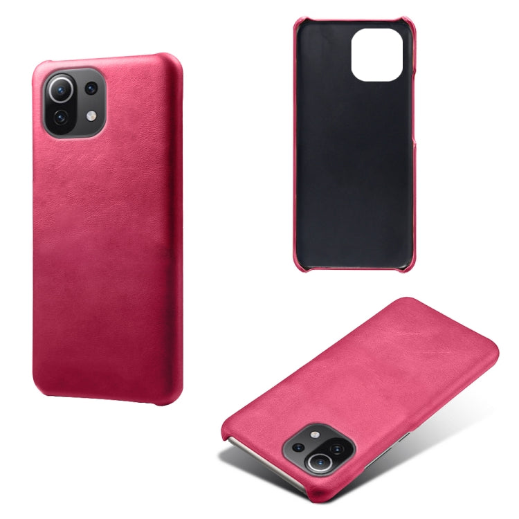 For Xiaomi Mi 11 Lite 5G Calf Texture PC + PU Phone Case
