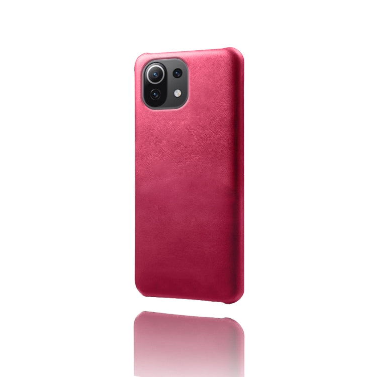 For Xiaomi Mi 11 Lite 5G Calf Texture PC + PU Phone Case