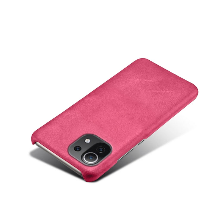 For Xiaomi Mi 11 Lite 5G Calf Texture PC + PU Phone Case