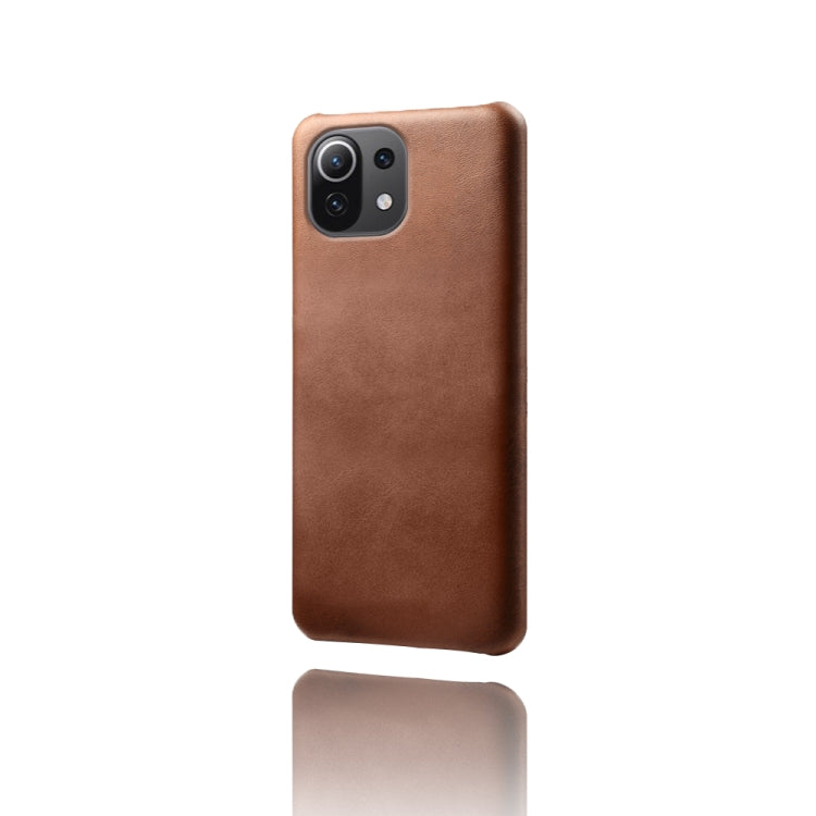 For Xiaomi Mi 11 Lite 5G Calf Texture PC + PU Phone Case