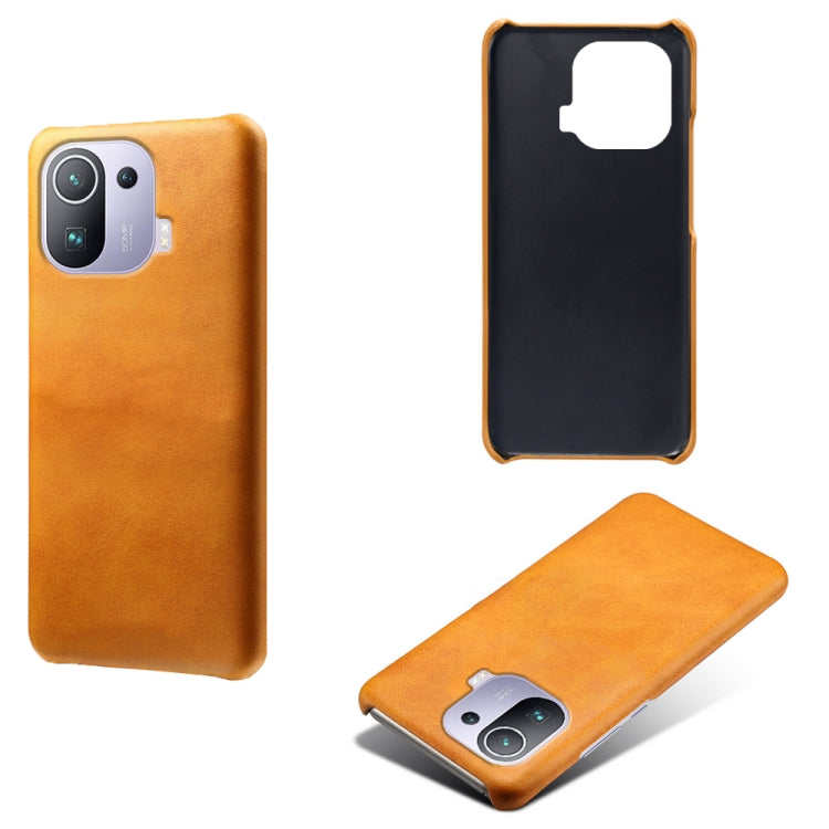 For Xiaomi Mi 11 Pro Calf Texture PC + PU Phone Case