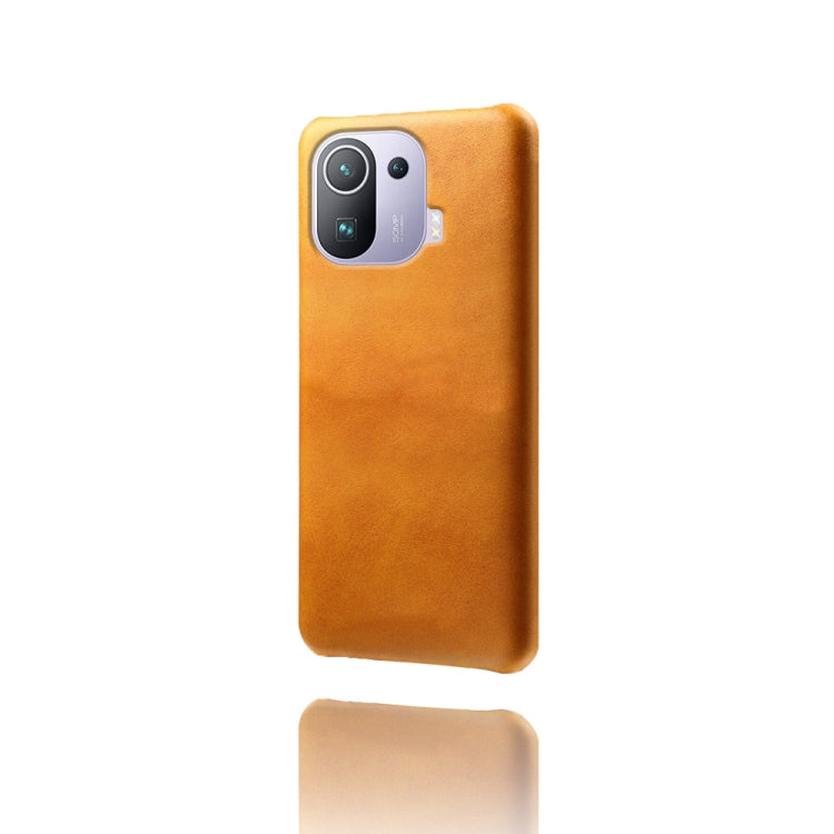 For Xiaomi Mi 11 Pro Calf Texture PC + PU Phone Case