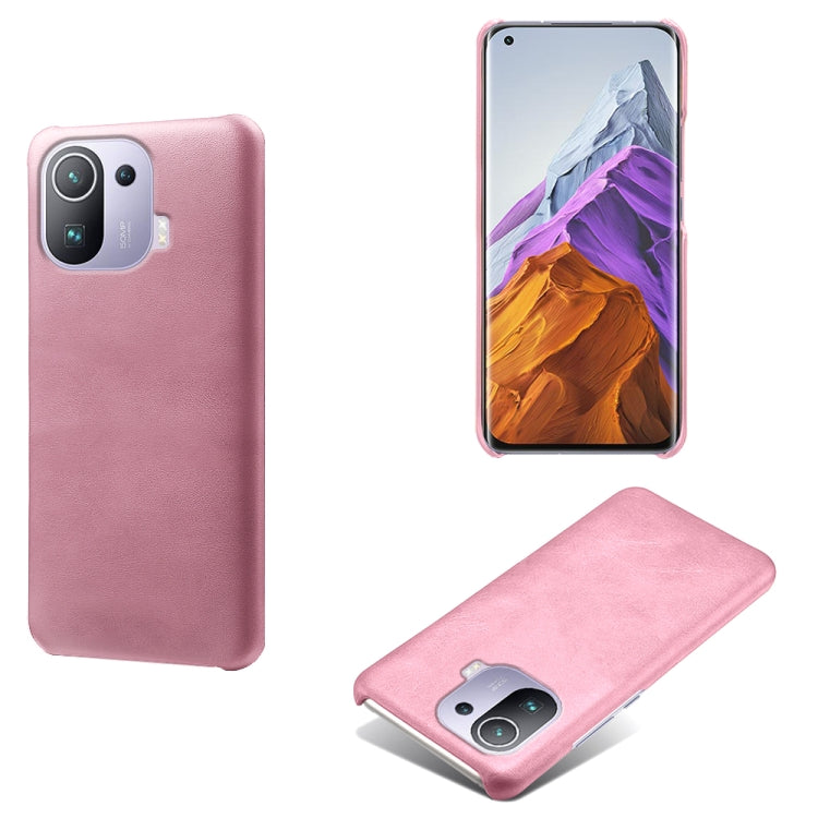For Xiaomi Mi 11 Pro Calf Texture PC + PU Phone Case