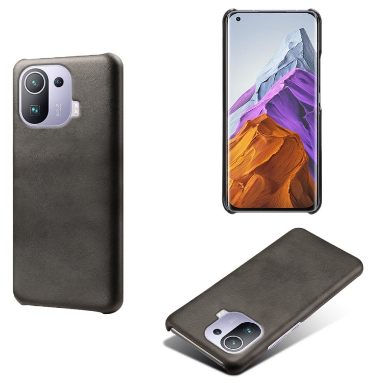 For Xiaomi Mi 11 Pro Calf Texture PC + PU Phone Case