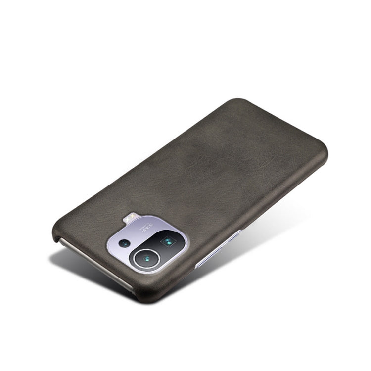 For Xiaomi Mi 11 Pro Calf Texture PC + PU Phone Case