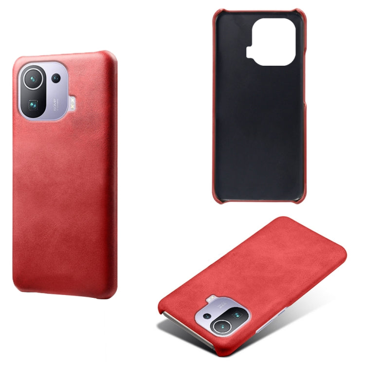 For Xiaomi Mi 11 Pro Calf Texture PC + PU Phone Case