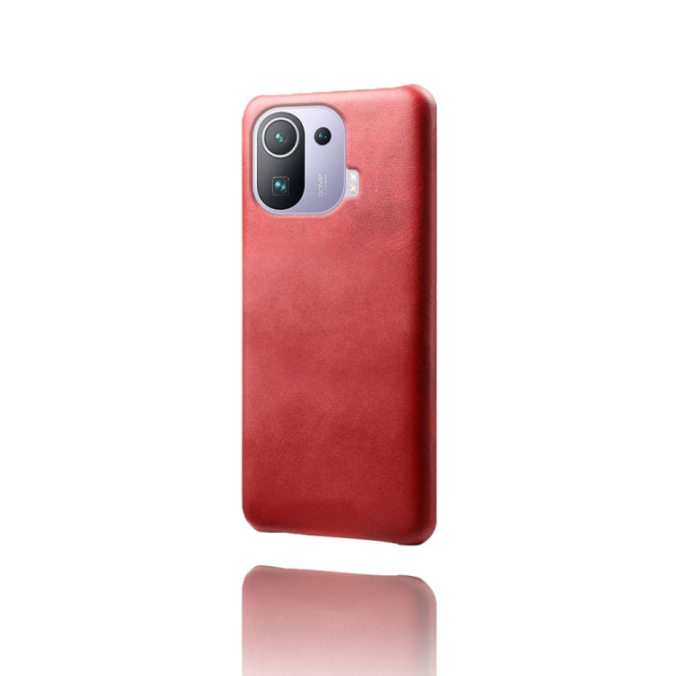 For Xiaomi Mi 11 Pro Calf Texture PC + PU Phone Case