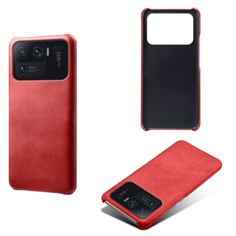 For Xiaomi Mi 11 Ultra Calf Texture PC + PU Phone Case