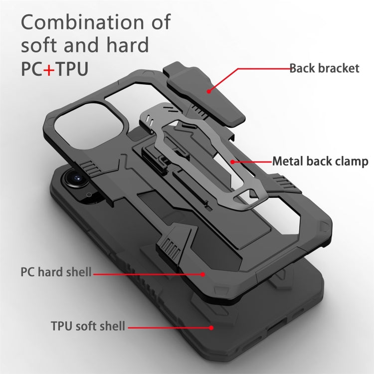 For iPhone 13 Pro Machine Armor Warrior PC + TPU Phone Case