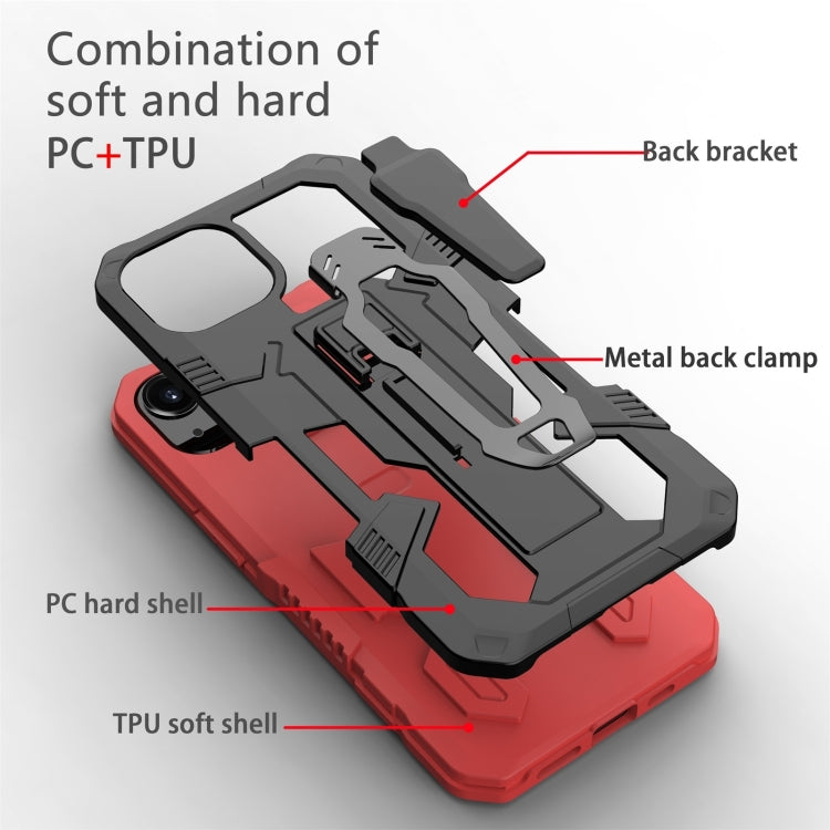 For iPhone 13 Pro Max Machine Armor Warrior PC + TPU Phone Case