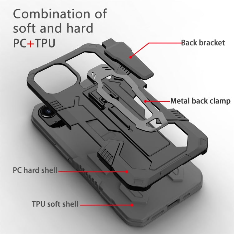 For iPhone 13 Pro Max Machine Armor Warrior PC + TPU Phone Case