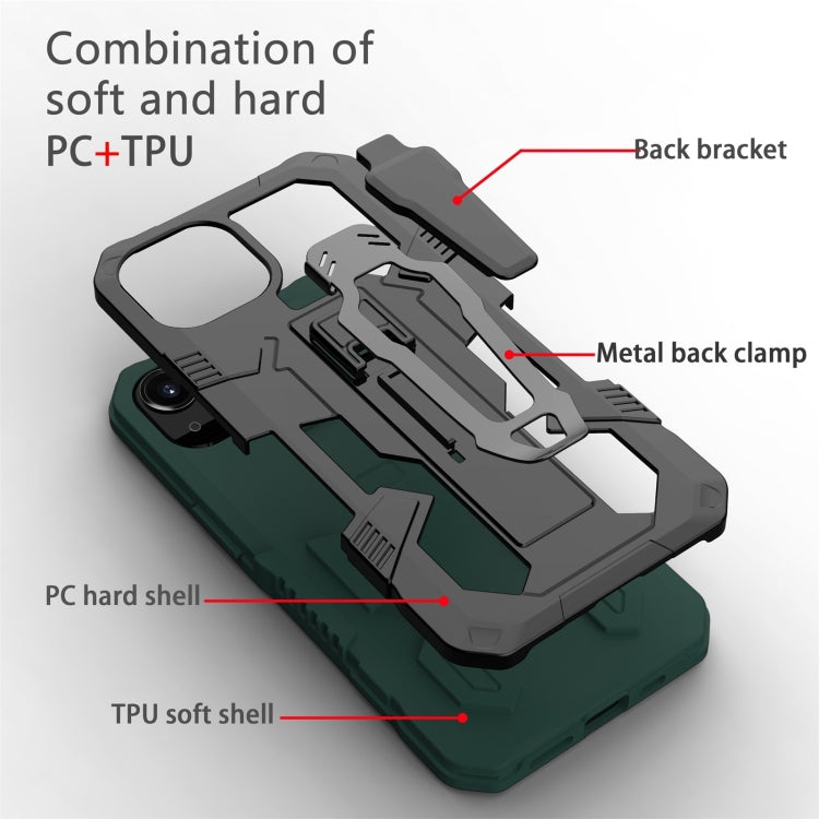For iPhone 13 Pro Max Machine Armor Warrior PC + TPU Phone Case