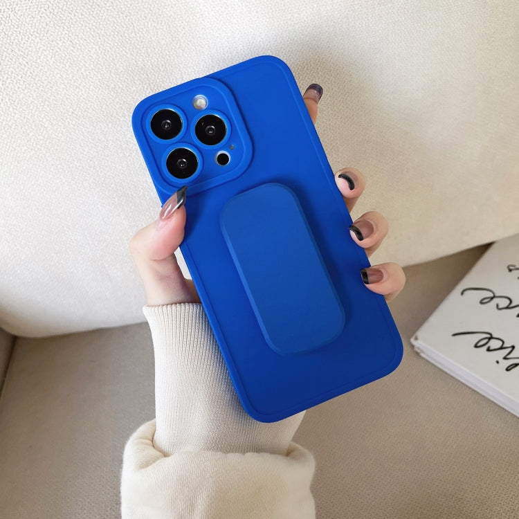 For iPhone 13 Pro Max TPU Phone Case with Holder (Blue)
