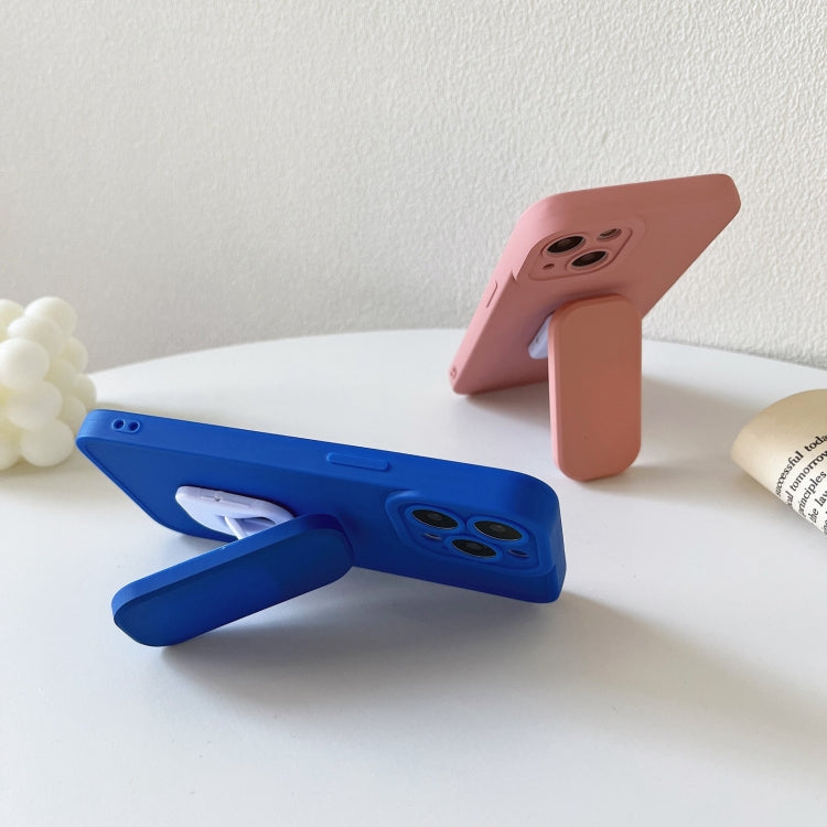 For iPhone 13 Pro Max TPU Phone Case with Holder (Blue)