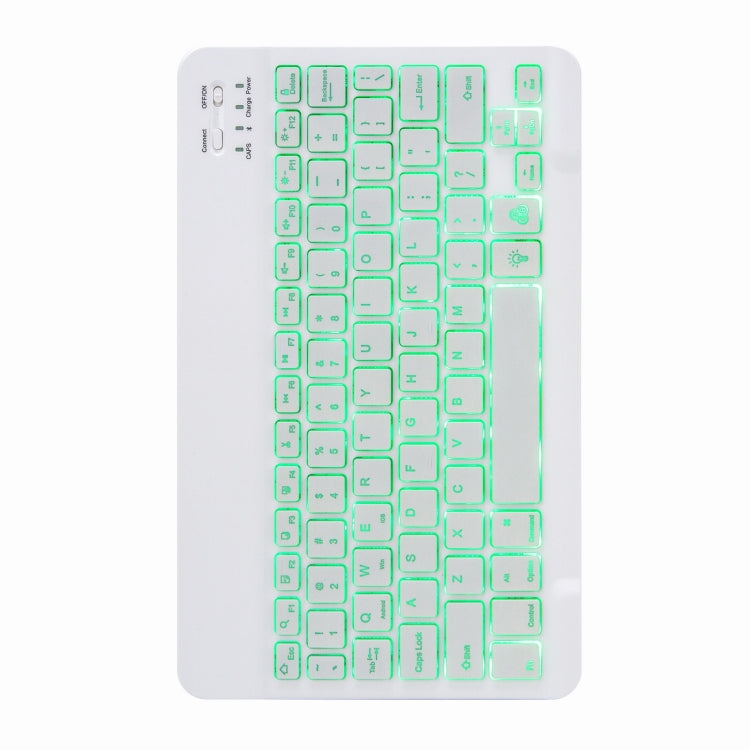 H-109S Monochrome Backlight Bluetooth Keyboard Leather Case with Rear Three-fold Holder For iPad Pro 11 inch 2021 & 2020 & 2018 / Air 2020 10.9