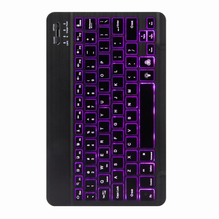 H-109S Monochrome Backlight Bluetooth Keyboard Leather Case with Rear Three-fold Holder For iPad Pro 11 inch 2021 & 2020 & 2018 / Air 2020 10.9