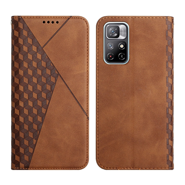 For Xiaomi Redmi Note 11 5G Skin Feel Magnetic Leather Phone Case