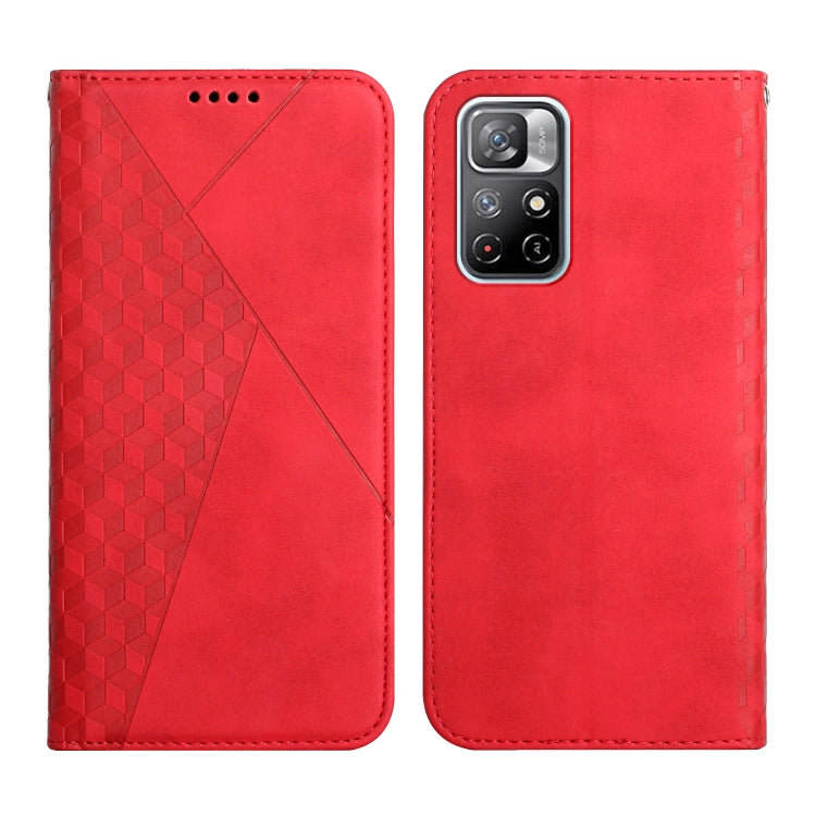 For Xiaomi Redmi Note 11 5G Skin Feel Magnetic Leather Phone Case