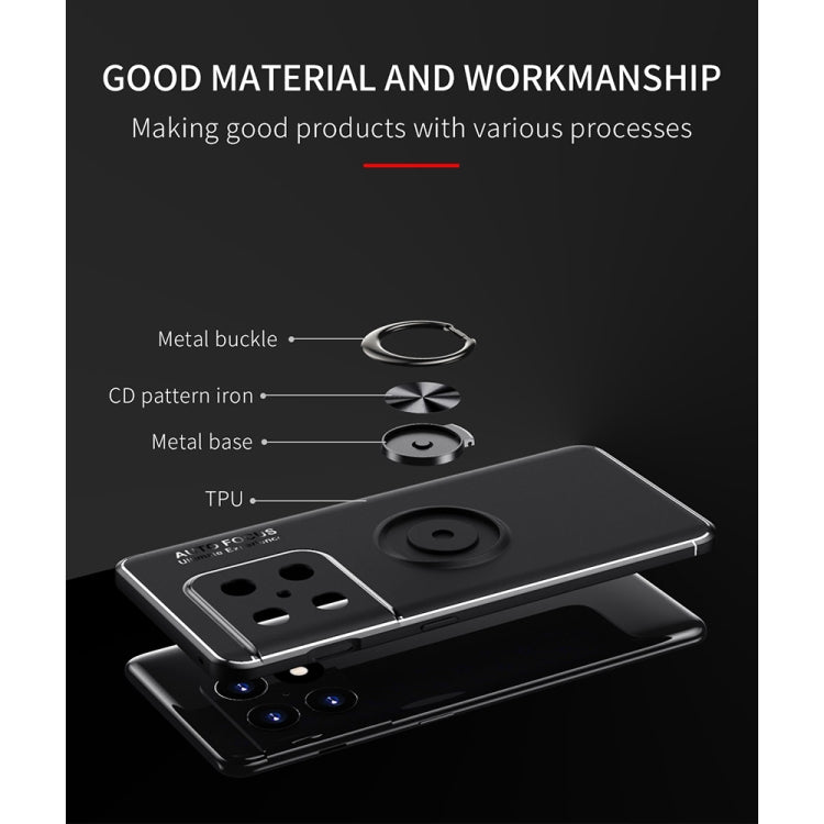 For OnePlus 10 Pro 5G Metal Ring Holder 360 Degree Rotating TPU Phone Case