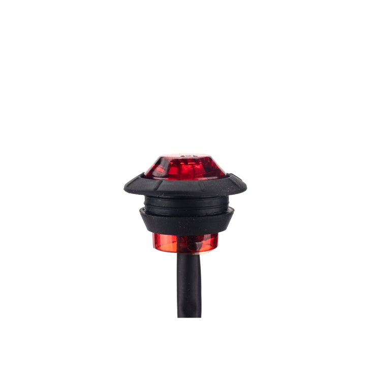 A5014 20 in 1 Red + Amber Light Truck Trailer LED Round Side Marker Lamp