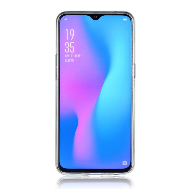 For OPPO R17 Glittery Powder Shockproof TPU Protective Case with Ring Holder