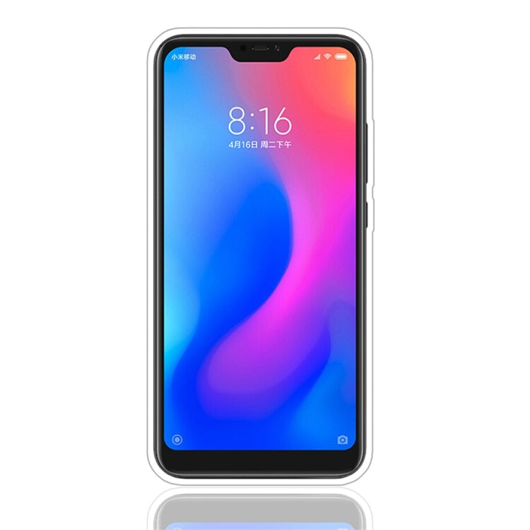 For Xiaomi Redmi 6 Pro Glittery Powder Shockproof TPU Protective Case with Ring Holder