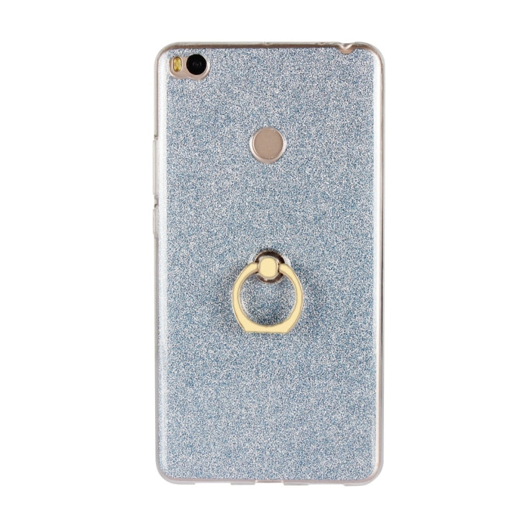 For Xiaomi Mi Max 2 Glittery Powder Shockproof TPU Protective Case with Ring Holder