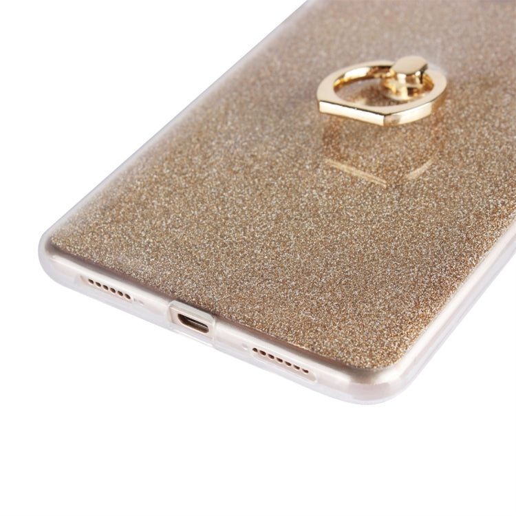 For Xiaomi Mi Max 2 Glittery Powder Shockproof TPU Protective Case with Ring Holder