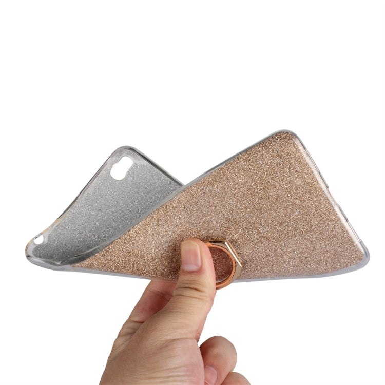 For Xiaomi Mi Max 2 Glittery Powder Shockproof TPU Protective Case with Ring Holder