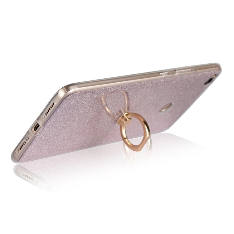 For Xiaomi Mi Max 2 Glittery Powder Shockproof TPU Protective Case with Ring Holder