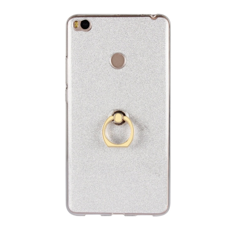 For Xiaomi Mi Max 2 Glittery Powder Shockproof TPU Protective Case with Ring Holder