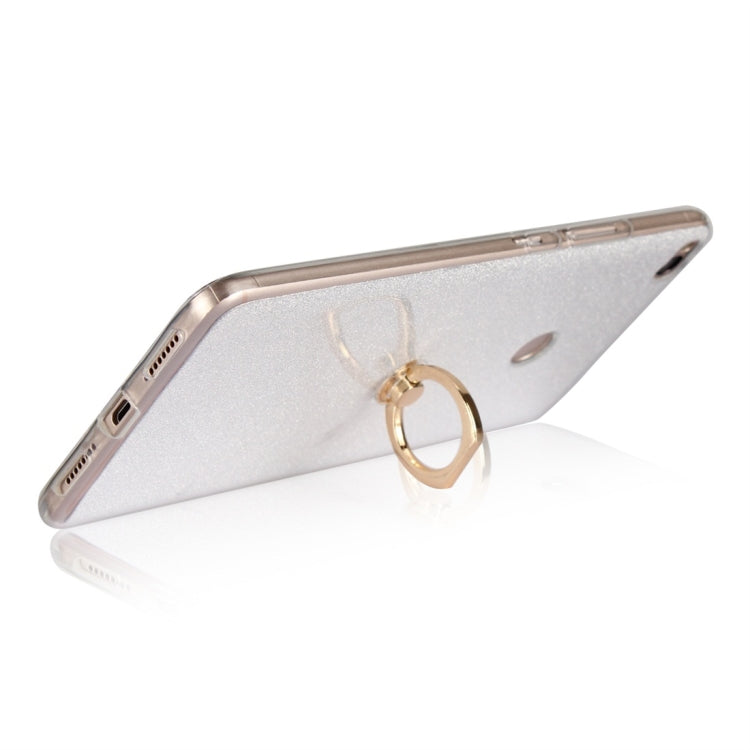 For Xiaomi Mi Max 2 Glittery Powder Shockproof TPU Protective Case with Ring Holder
