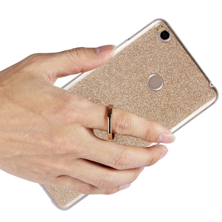 For Xiaomi Mi Max 2 Glittery Powder Shockproof TPU Protective Case with Ring Holder