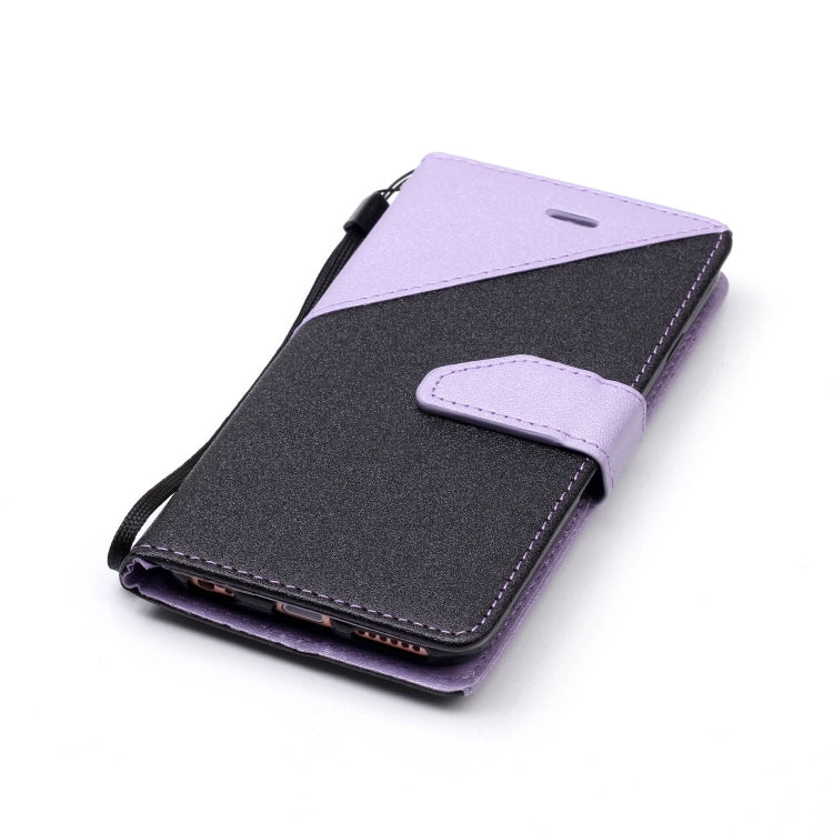 For iPhone 6 & 6s Matching Color Frosted Texture Horizontal Flip PU Leather Case with Holder & Card Slots & Lanyard