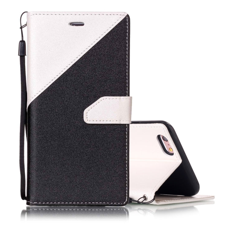 For iPhone 6 & 6s Matching Color Frosted Texture Horizontal Flip PU Leather Case with Holder & Card Slots & Lanyard