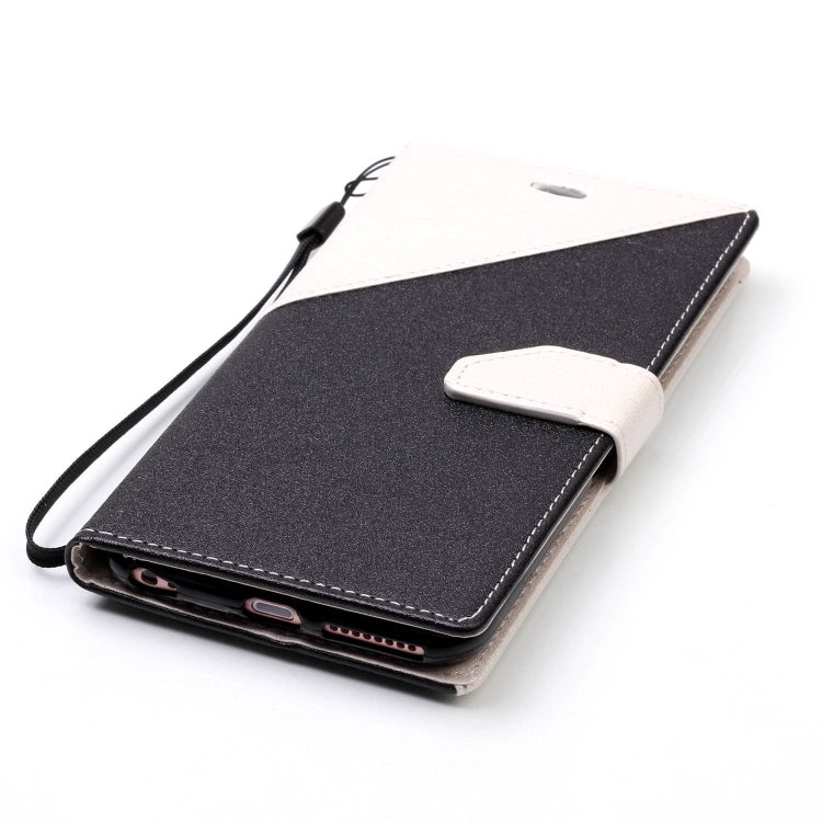 For iPhone 6 & 6s Matching Color Frosted Texture Horizontal Flip PU Leather Case with Holder & Card Slots & Lanyard