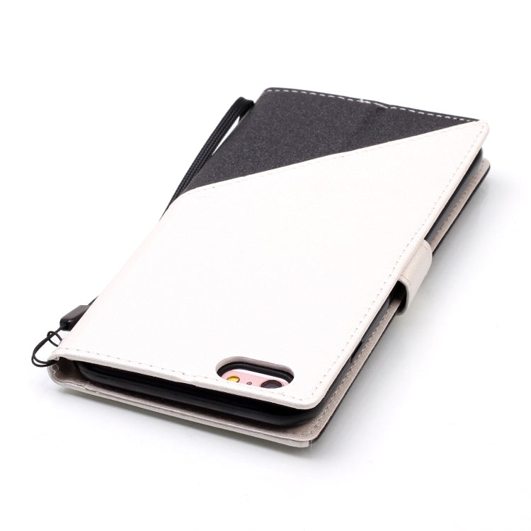 For iPhone 6 & 6s Matching Color Frosted Texture Horizontal Flip PU Leather Case with Holder & Card Slots & Lanyard