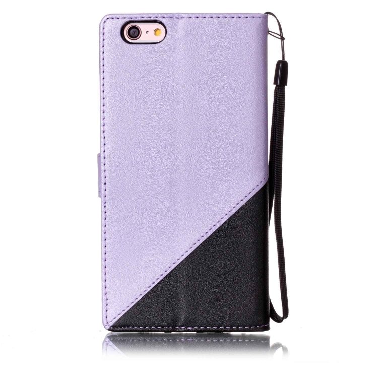 For iPhone 6 Plus & 6s Plus Matching Color Frosted Texture Horizontal Flip PU Leather Case with Holder & Card Slots & Lanyard