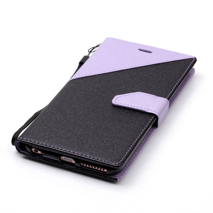 For iPhone 6 Plus & 6s Plus Matching Color Frosted Texture Horizontal Flip PU Leather Case with Holder & Card Slots & Lanyard