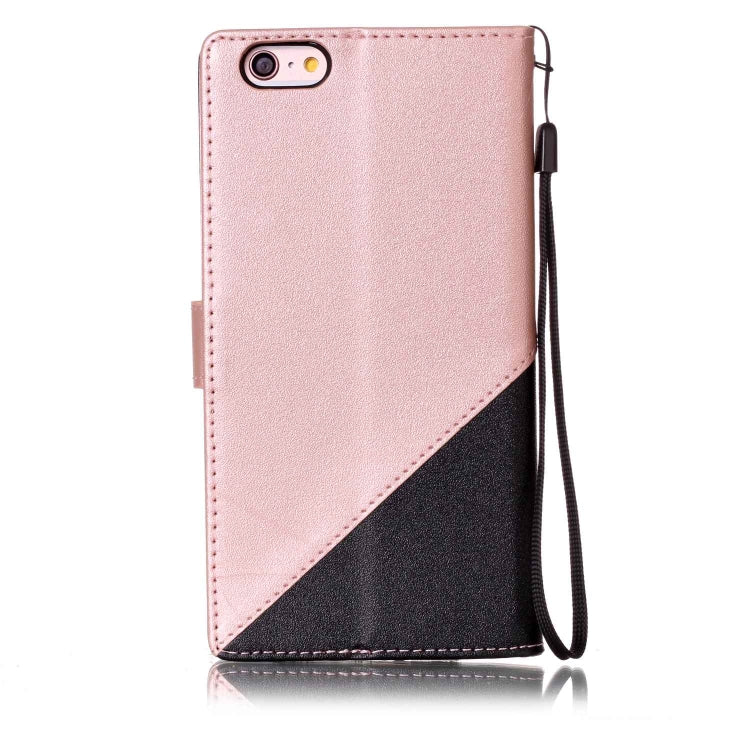 For iPhone 6 Plus & 6s Plus Matching Color Frosted Texture Horizontal Flip PU Leather Case with Holder & Card Slots & Lanyard
