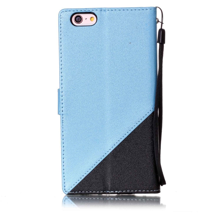 For iPhone 6 Plus & 6s Plus Matching Color Frosted Texture Horizontal Flip PU Leather Case with Holder & Card Slots & Lanyard