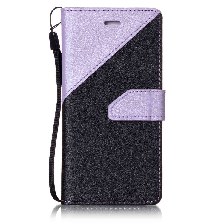 For iPhone SE 2020 & 8 & 7 Matching Color Frosted Texture Horizontal Flip PU Leather Case with Holder & Card Slots & Lanyard