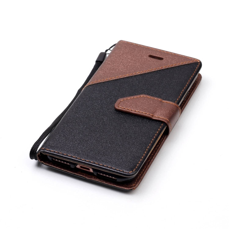 For iPhone SE 2020 & 8 & 7 Matching Color Frosted Texture Horizontal Flip PU Leather Case with Holder & Card Slots & Lanyard