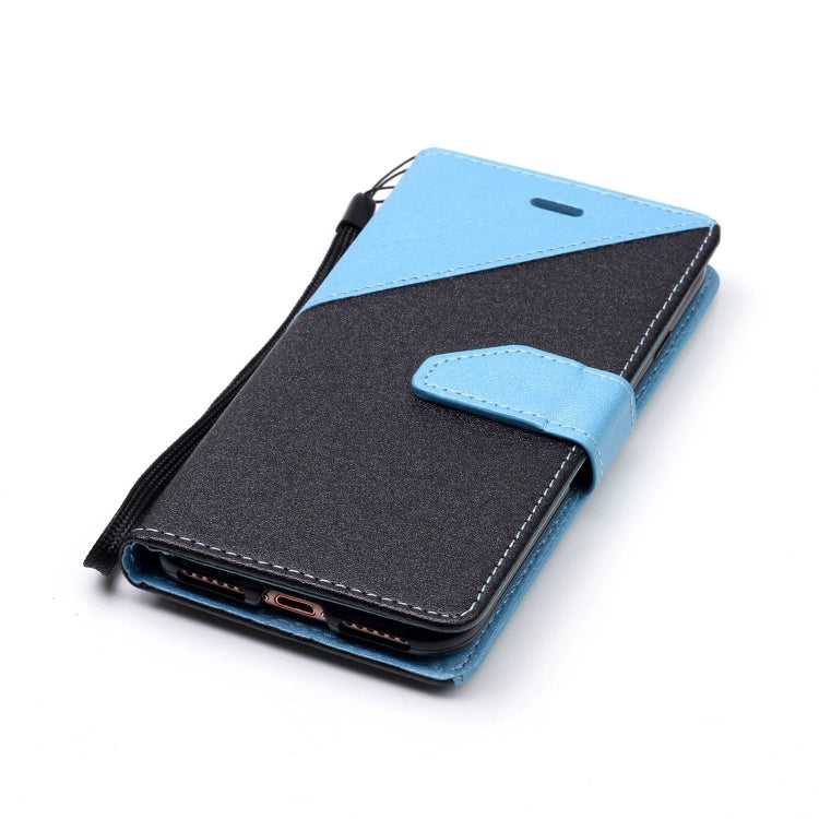 For iPhone SE 2020 & 8 & 7 Matching Color Frosted Texture Horizontal Flip PU Leather Case with Holder & Card Slots & Lanyard