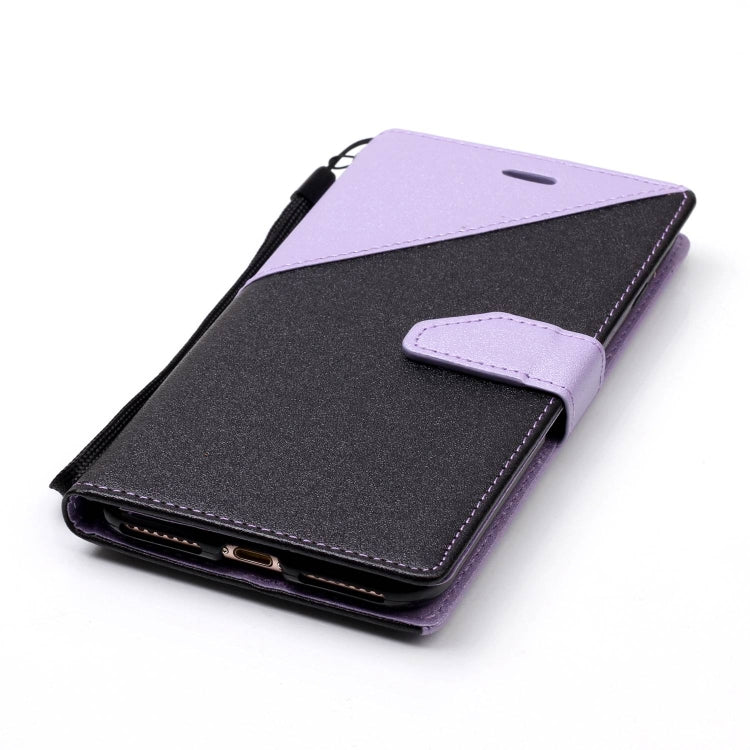 For iPhone 8 Plus & 7 Plus Matching Color Frosted Texture Horizontal Flip PU Leather Case with Holder & Card Slots & Lanyard