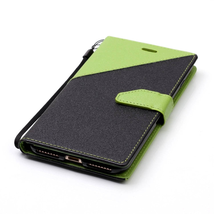 For iPhone 8 Plus & 7 Plus Matching Color Frosted Texture Horizontal Flip PU Leather Case with Holder & Card Slots & Lanyard